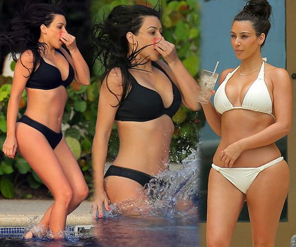 kim kardashian in see through bikini | kim kardashian | కిమ్ కర్దాషియన్ బికినీ అందాలు | Photo of 0