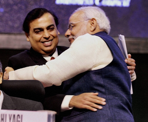 At Vibrant Gujarat summit, generous praise for Narendra Modi from Ambani brothers