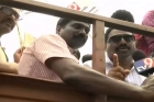 Telangana journalists protest against tv9 abn ban in state