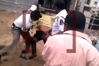 Hyderabad kukatpally police brutally beaten auto driver gopi for not given bribe