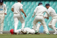 Australian cricketer phil hughes in critical condition after being hit by ball