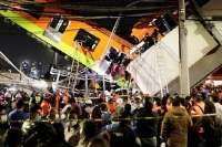 Mexico city rail overpass collapses killing 15 and injuring 70