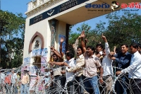 Osmania students protest finally got telangana as new state in indian map