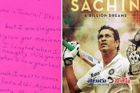Sachin reavtion to fan special letter