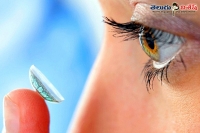 Special contact lenses that change the curve in the eye