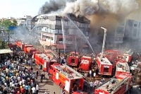 Surat fire 20 killed in coaching centre blaze horrific visuals show kids falling off burning building