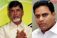 Telangana it minister ktr commented on nara chndrababu naidu about the surplus budget in telangana
