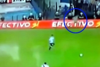 Ghost caught on camera in football stadium argentina