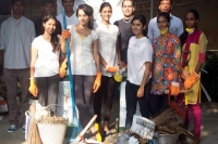 Trisha participates clean inida swachh bharat mission campaign chennai