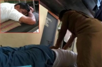 Jogulamba woman home guard gives ar asi body massage