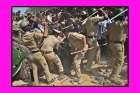 Telagana government police lathi charge on osmania students