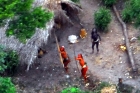 Uncontacted tribals in amazon forest