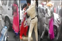 Bangalore police brutally beats prostitutes in belgum