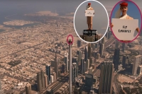 Viral ad by emirates shows woman standing on top of burj khalifa