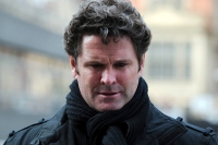 New zealand cricketer chris cairns working as bus shelter cleaner