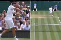Icc and wimbledon banter on twitter after roger federer plays cricket stroke