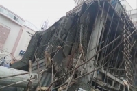 Illegally constructing building collapse at film nagar
