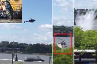 Helicopter pilot miraculously survives crash into new york s hudson river