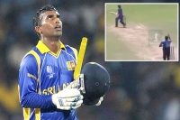 Chamara silva tries to invent a new shot going behind the stumps