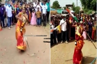 Tamil nadu bride performs martial arts to entertain guests on wedding day