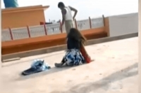 Girl jumps off terrace as father beats her up mercilessly