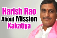 Telangana irrigation minister harishrao call to support mission kakatiya