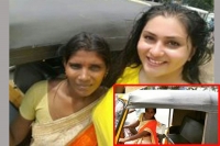 Actor namitha stuns autorickshaw driver with selfie