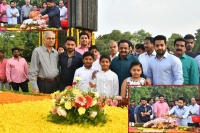Ntr 95th birth anniversary family fans pay tributes