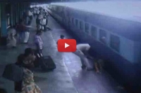 Cop saves woman from being crushed under train in maharashtra