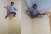 Spidergirl 5 year old climbs wall like spiderman netizens are shocked