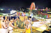 Devotees throng to temples on sri rama navami arragments made for sri rama kalyanam