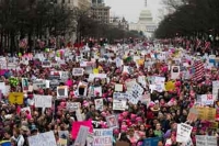 Women protesters swarm streets across us
