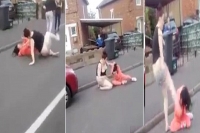 Woman brutally beats up rival in doncaster street brawl