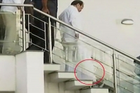 Venkaiah naidu left barefoot after someone made off with his shoes