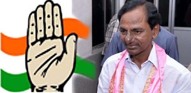 Congress party questioning kcr on trs party merging