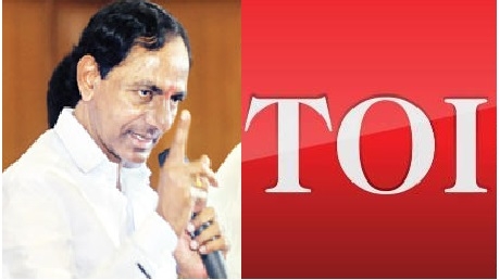 Kcr warns times of india criticized that false news is published