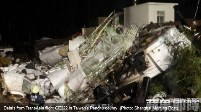 Ge222 flight crashed in taipei and 51 dead