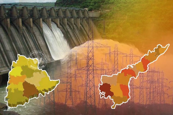 Water affray electricity crisis war between the states of andhra and telangana