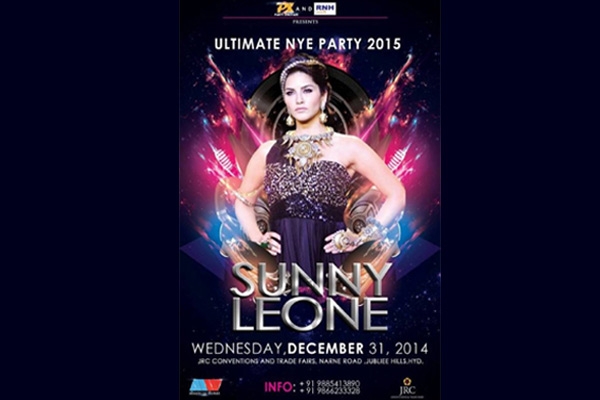 You can celebrate the new year eve with hot sunny leone