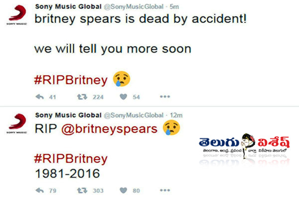 Britney death tweets