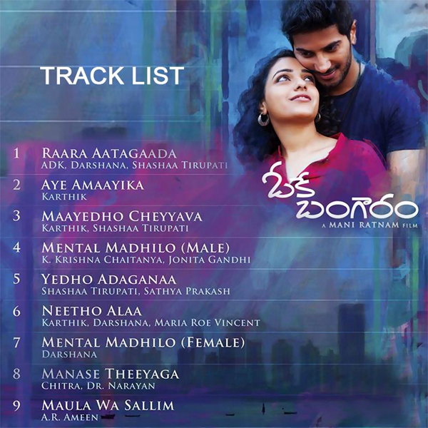 OK Bangaram Audio Track List-02