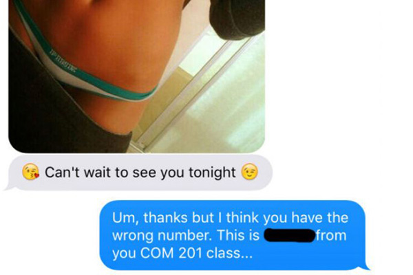 teacher accidentally send hot selfie
