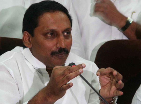 cm kiran kumar reddy