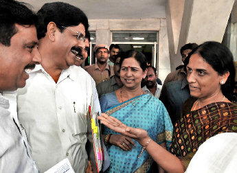  Minister Danam takes a personal swipe at Sabita Reddy