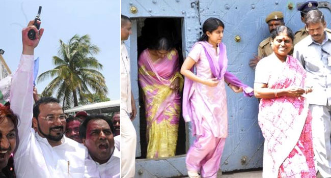 YSR party leader sent to jail for firing