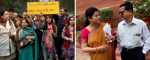 Pranab son calls Delhi anti-rape protesters dented
