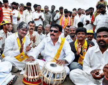 byreddy rajasekhara reddy dharna in tank bund