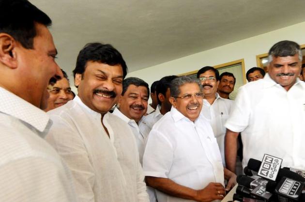  Kothapalli Subbarayudu meets Chiranjeevi |