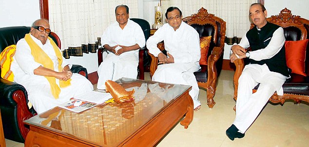 dmk pulls out of upa, chidambaram says govt stable