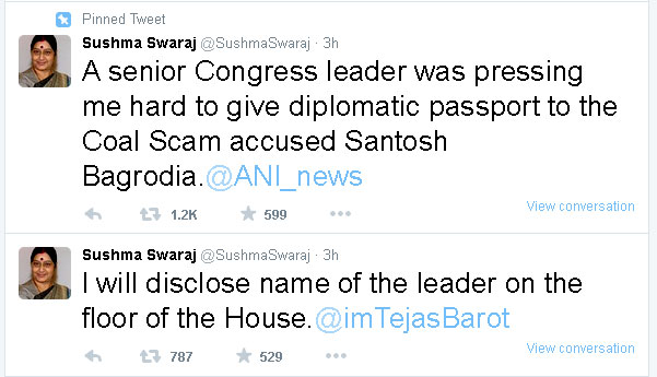 sushma-coal-scam-tweet